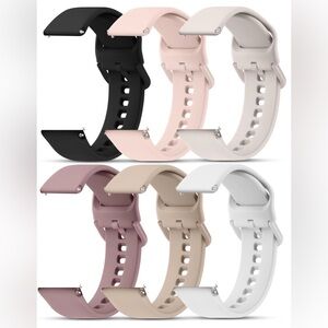 ⌚️ Tobfit Silicone Watch Bands Bands (6 pack)—20mm & 22mm Quick Release